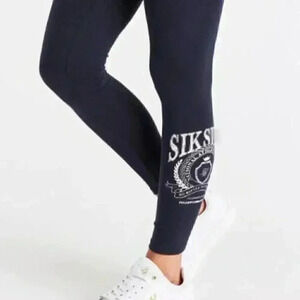 SikSilk Varsity Legging - Navy
